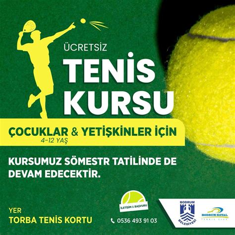 Denizli belediyesi tenis kursu 2019