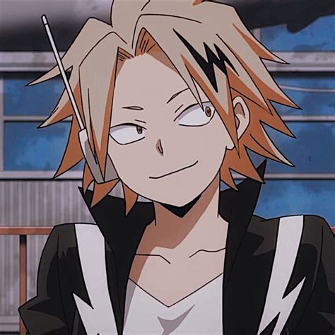 Denki Kaminari pfp. [10+] Unleash Your Electric Charm with Denki Kaminari Profile Pictures. Spark up your online presence with the electrifying PFPs of Denki Kaminari from My Hero Academia. Explore: Wallpapers Phone Wallpapers Art Images pfp. Sorting Options (currently: Highest Rated) Finding pfp. We have a wonderful selection of 13 Denki .... 