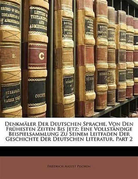 Denkmäler der deutschen sprache, von den frühesten zeiten bis jetz: eine. - Handbook of chromatography phenols and organic acids c r c.