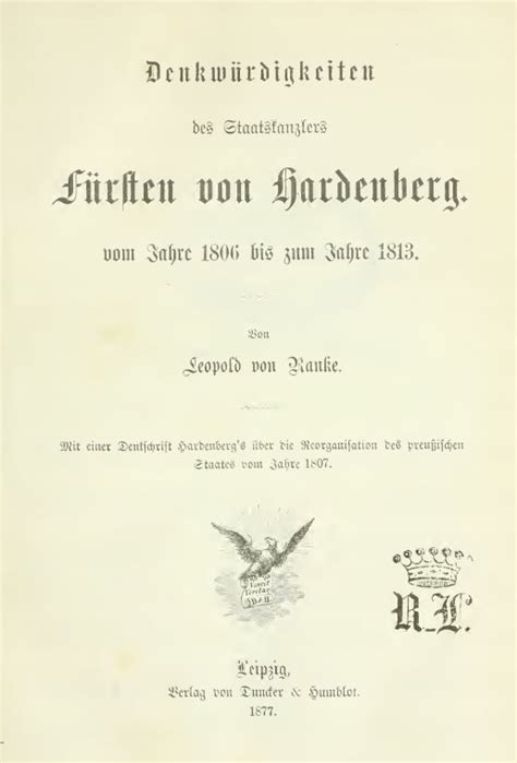 Denkwürdigkeiten des staatskanzlers fürsten von hardenberg. - Opel vectra c y20dth service handbuch.