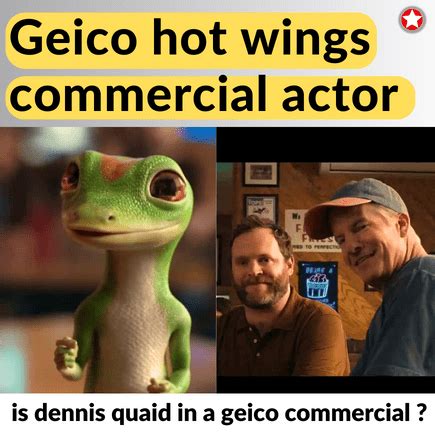 Dennis quaid geico hot wings commercial. Things To Know About Dennis quaid geico hot wings commercial. 