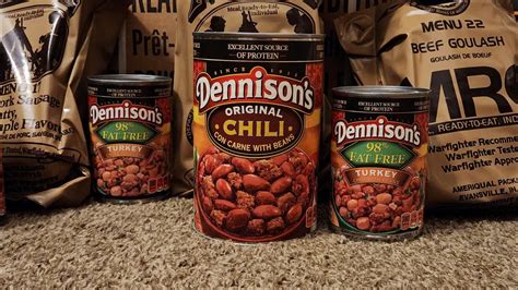 Find helpful customer reviews and review ratings for Dennison's, Hot Chili Con Carne with Beans, 15oz Can (Pack of 6) at Amazon.com. Read honest and ... "no beans" is what you want for standard hotdog chili. "Meant and beans" (and "hot" just means more flavor — it is *not* spicy) is "good" for a bowl of (average) chili, or GREAT on burgers or ...