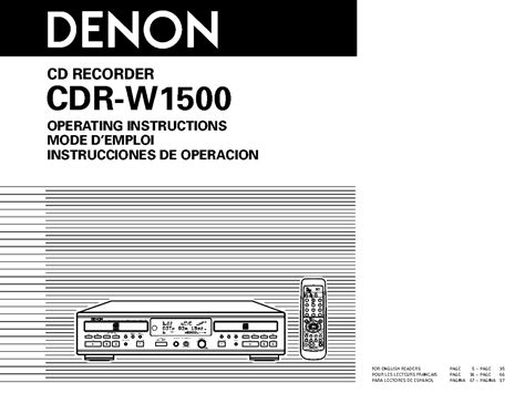 Denon cdr w1500 reparaturanleitung download herunterladen. - Otis elevator operation and maintenance manual.