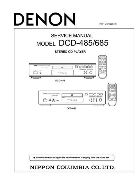 Denon dcd 685 cd player manual del propietario. - Toyota 5efe engine workshop service repair manual.