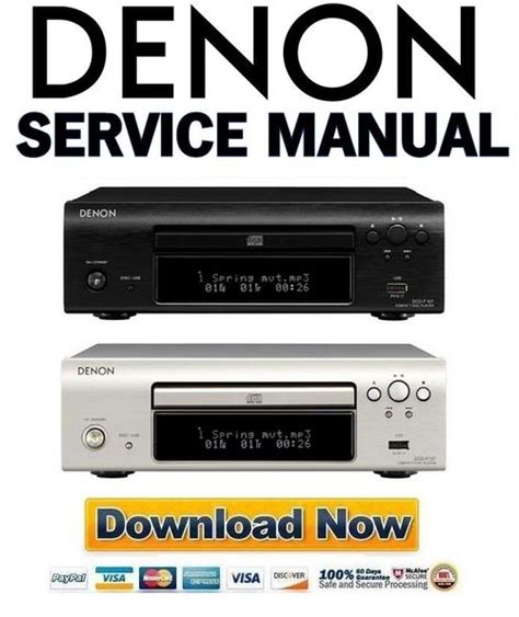 Denon dcd f107 service manual repair guide. - 2013 can am spyder service manual order.
