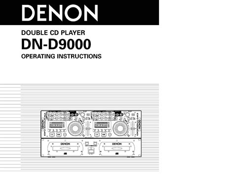 Denon dn d9000 cd player owners manual. - Crucible study guide questions and answers.