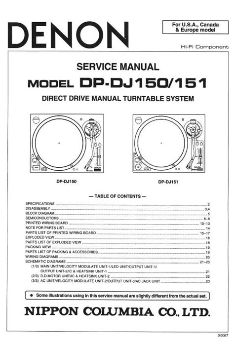 Denon dp dj150 dp dj151 service manual. - A pre engineering guide to pro engineer wildfire 4 0.