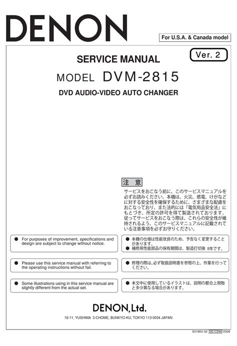 Denon dvm 2815 dvd changer owners manual. - Briggs stratton brute power washer manual.