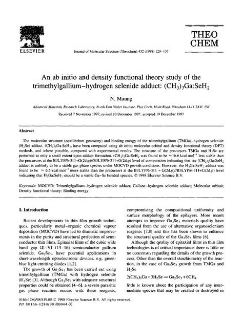 Density functional theory study of hydrogen as reducing agent of ...