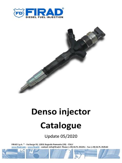 Denso injector catalogue pdf.  Key points include ensuring the injector compen...