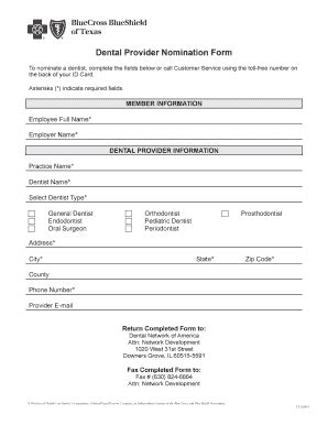 DentalProviderNominationForm