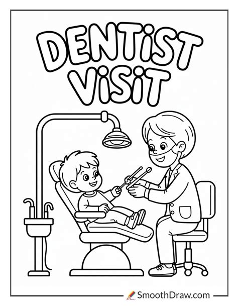Dentist Coloring Shee