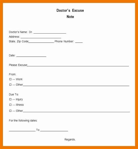 Doctor or Dentist Note Template: This medical certification form is designed for either doctor or dental appointments. Simply choose the type of consultation (medical or dental) that is most appropriate for your situation, and enter your information in the blanks provided to complete the form. Doctor’s Note for School Template: This sample .... 
