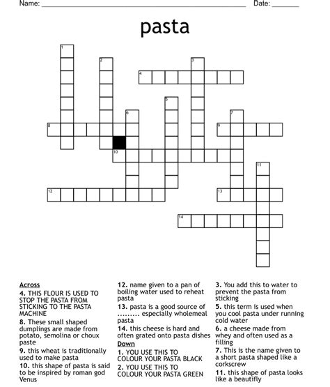 Dentists pasta choice crossword. Things To Know About Dentists pasta choice crossword. 