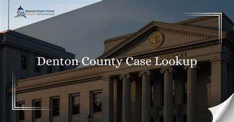 Denton county court case lookup.  County Court Administration Download forms, read th...