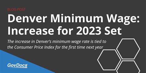 Denver’s minimum wage for workers will increase to $18.29 in 2024, up from $17.29