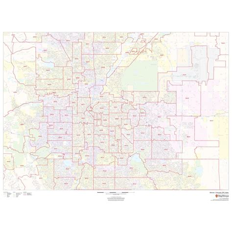 Denver Co Zip Code Map