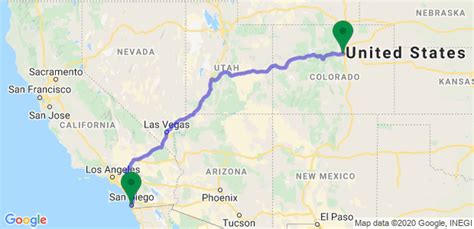  The total driving distance from Denver, CO to Sa