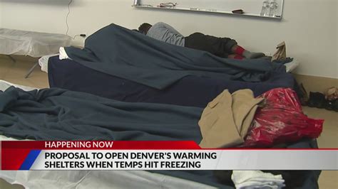 Denver leaders seek to change threshold for warming shelters on cold nights