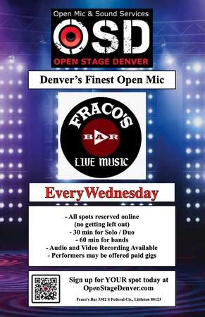 Denver musicians craigslist. Looking for a bassist familiar with roots and culture reggae, dub, dancehall, hip-hop, RnB and soul music. Not interested in playing Cali style reggae. We have guitars, drums and keys that are interested in finding a bass player to complete this project. 
