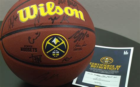 Denver nonprofit auctioning off signed Nuggets basketball