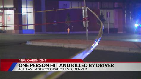 Denver pedestrian struck and killed by driver on Colorado Boulevard