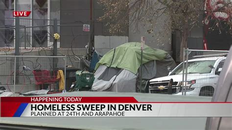 Denver sweeps homeless camp at 24th and Arapahoe streets