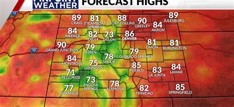 Denver weather: Weekend showers and Cooler temperatures