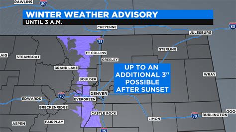 Denver weather: Winter storm watch for foothills, advisory issued for Denver