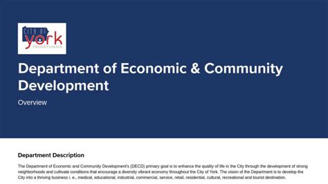 Department of Economic Community Development