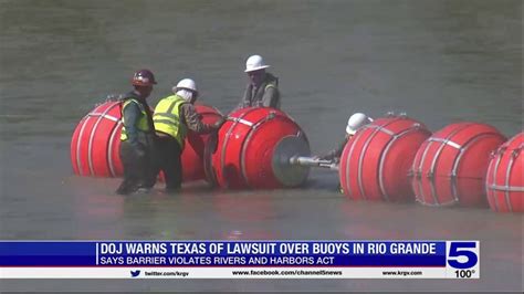 Department of Justice warns of lawsuit over Texas border buoys along Rio Grande