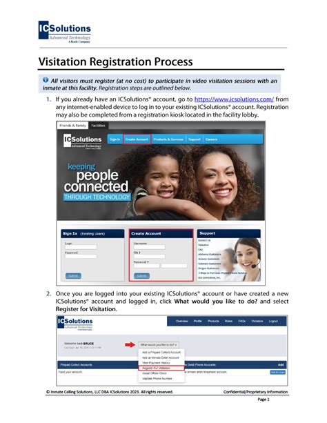 Department of corrections inmate visitation.  At the same time, our first prio...