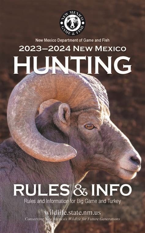 Department of game and fish new mexico. 1-888-248-6866 NMDGF Information Center: Monday–Friday, 8 a.m.–5 p.m. (except holidays) 3 Contents General Information 4 Important Reminders 5 License Requirements & Fees 6 License Information 7–9 Operation Game Thief: 1-800-432-4263 9 General Regulations 10–11 Rabbits and Other Nongame 10 Open Gate Program 11 General … 