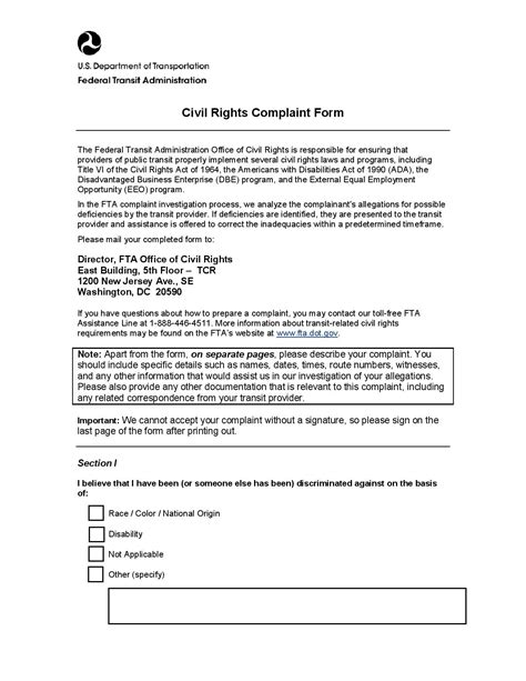 Department of justice civil rights complaint. Case Document: Statement of Interest. United States v. Uber Technologies, Inc. On November 10, 2021, the United States filed a complaint under Title III of the ADA challenging Uber’s practice of charging “wait time” fees to passengers who, because of disability, take longer than two minutes to get in their Uber car. 
