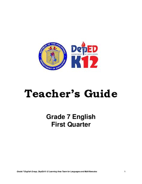 Deped grade 7 first quarter learners guide. - Free owners manual for 94 cadillac concours.