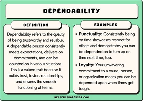 Dependable employee meaning.  When a Key Takeaways Dependability is cruci...