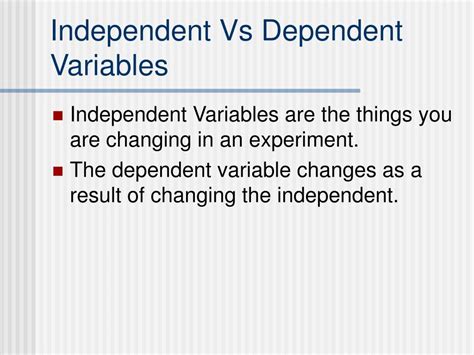 Dependent and Independent Variables - MBA Knowledge Base