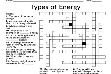 short Form of energy Crossword Clue. The Crossword Solver found 30 answers to "short Form of energy", 4 letters crossword clue. The Crossword Solver finds answers to classic crosswords and cryptic crossword puzzles. Enter the length or pattern for better results. Click the answer to find similar crossword clues .. 