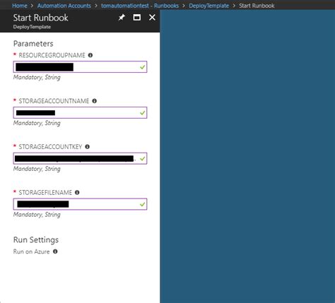 Deploying ARM templates via Azure Runbooks Stack Overflow