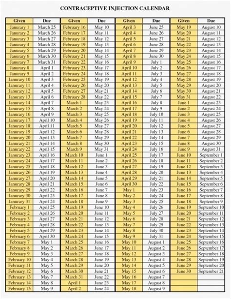 Depo Chart Schedule Template Calendar Design