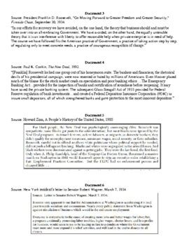 Depression dbq. What Caused The Great Depression Dbq 1228 Words | 5 Pages. The Great Depression was a complex event caused by a variety of factors. The six factors of the Run on the Banks, the Stock Market crash, the uneven distribution of wealth, problems for business and industry, problems for farmers, and the overuse of credit all played a role in the start of … 