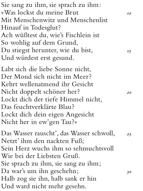 Der Fischer (Goethe) &bull; Text, Inhalt, Analyse |