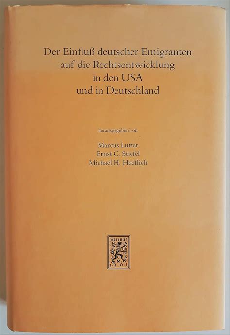 Der einfluss deutscher emigranten auf die rechtsentwicklung in den usa und in deutschland. - Santa maria michelina del ss. sacramento.