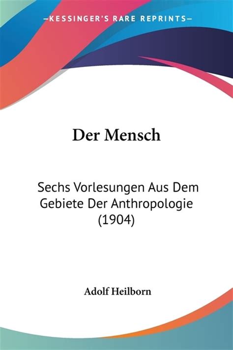 Der mensch: sechs vorlesungen aus dem gebiete der anthropologie. - Professionalism in medicine a case based guide for medical students.