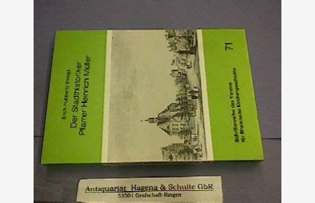 Der stadthistoriker pfarrer heinrich müller 1880 1970. - Handbook of software engineering and knowledge engineering vol 1 1st edition.
