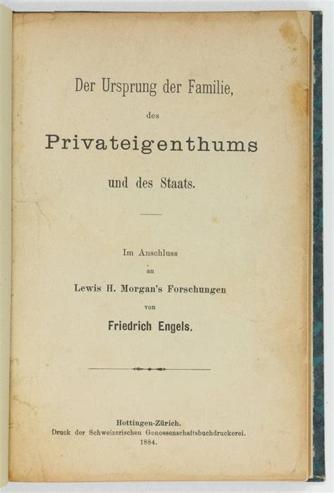Der ursprung der familie, des privateigenthums und des staats. - From sea to shining sea textbook.
