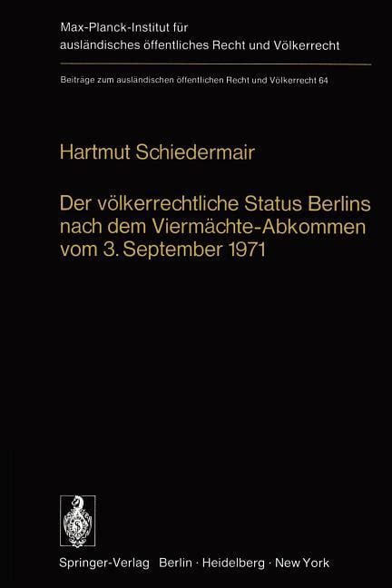 Der völkerrechtliche status berlins nach dem viermächte abkommen vom 3. - Guide to the butterflies of the palearctic region lycaenidae.