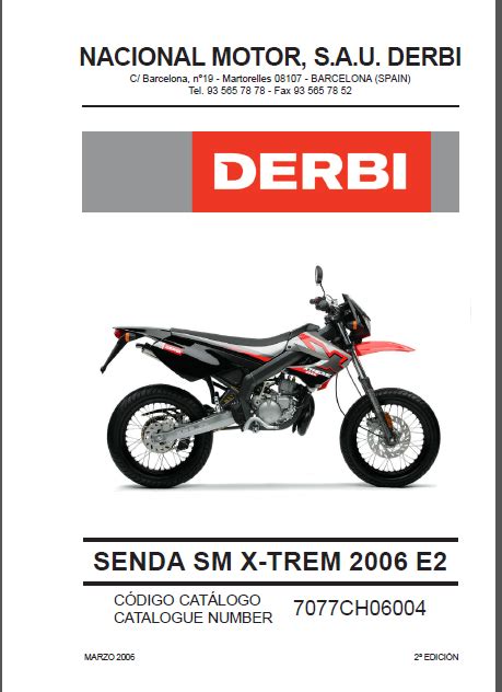 Derbi senda x race sm parts manual catalog download 2006. - Catálogo monumental de toro y su alfoz.