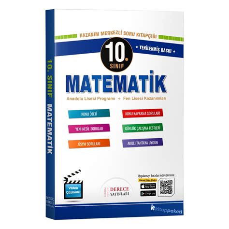 Derece yayınları 10 sınıf matematik pdf