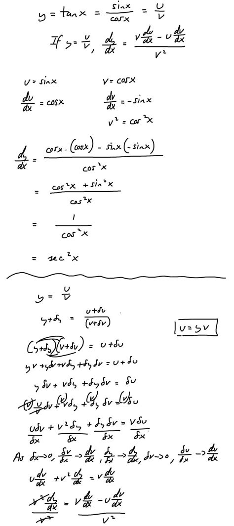 Derivative of tanx explained... Math, Answers, Math equations